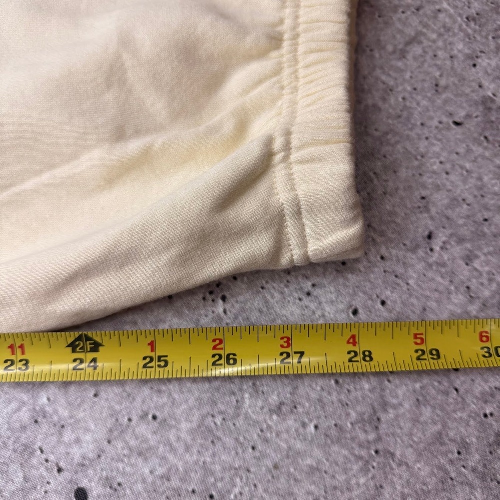 YoungLA W202 Script Joggers Light Yellow Gym Workout Sweatpants Womens XL New - Picture 6 of 8